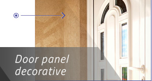 Door panel decorative